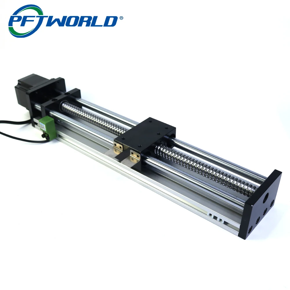 KH1610 50-600mm automation Precision module optical axis ball screw slide table stepper motor linear guide worktable