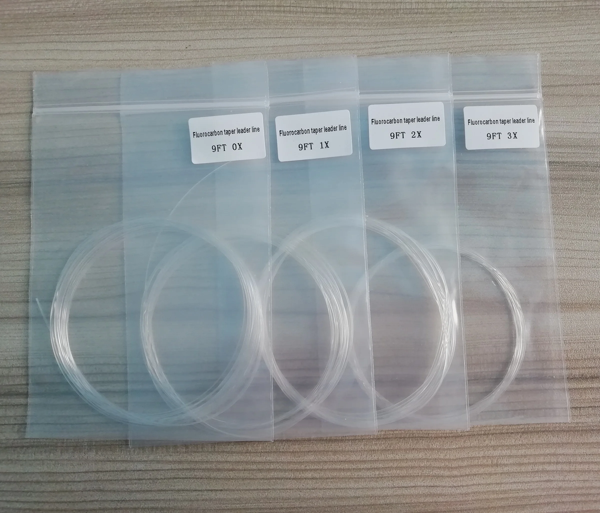 Transparent Fly 100% Fluorocarbon Taper Leader Line