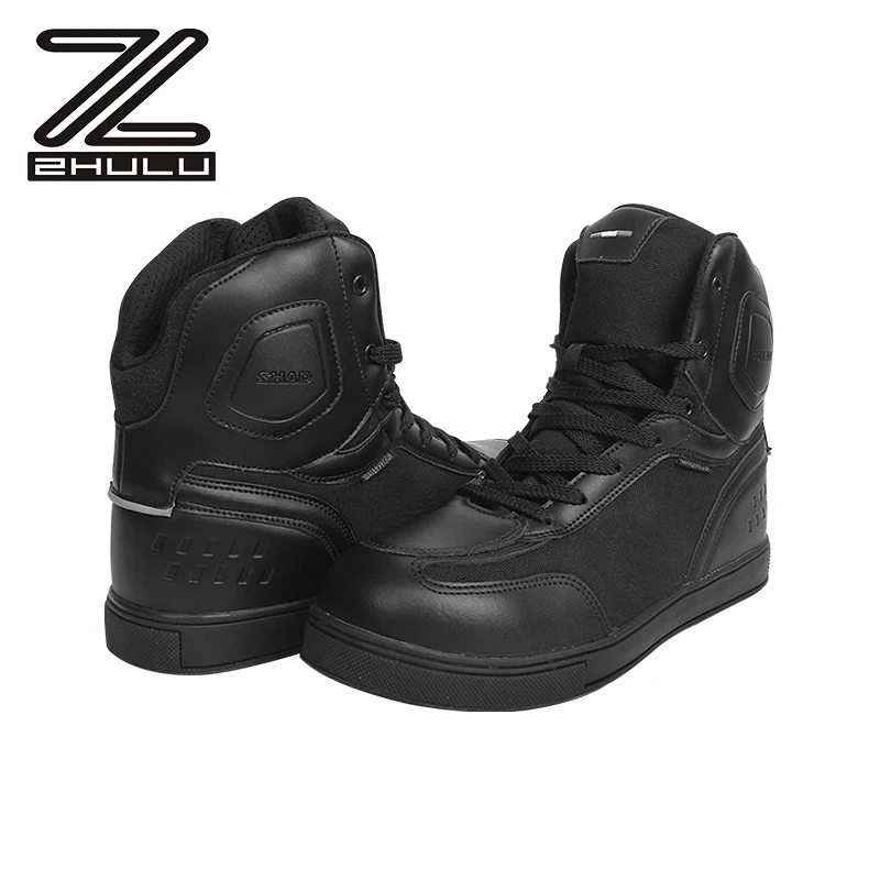 Wholesale Leather Racing Motorcycle Boots Street Waterproof Breathable Motorcycle Riding Boots