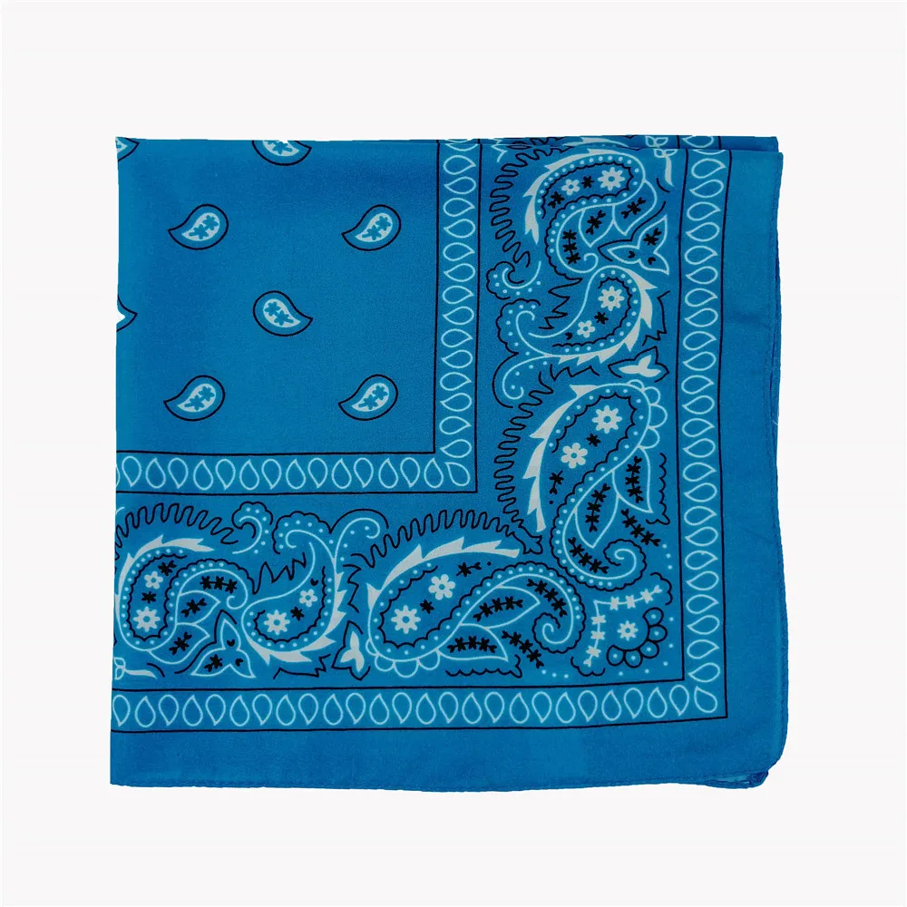 Digital Printed Hip Hop Square Novelty Paisley Cowboy Bandana