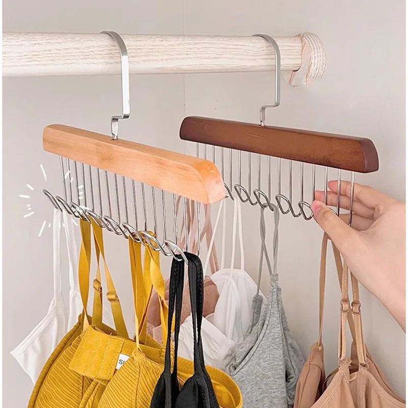 Wholesale Wooden Hanger Clothes Hanger Multifunctional Household Clothes Hanger