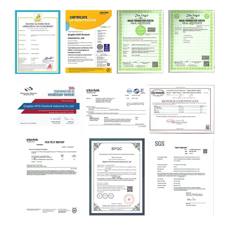 Packaging Logistics 20ft 40ft Container Flexitank for Bulk Liquid Palm Sunflower Oil Water Wine Food