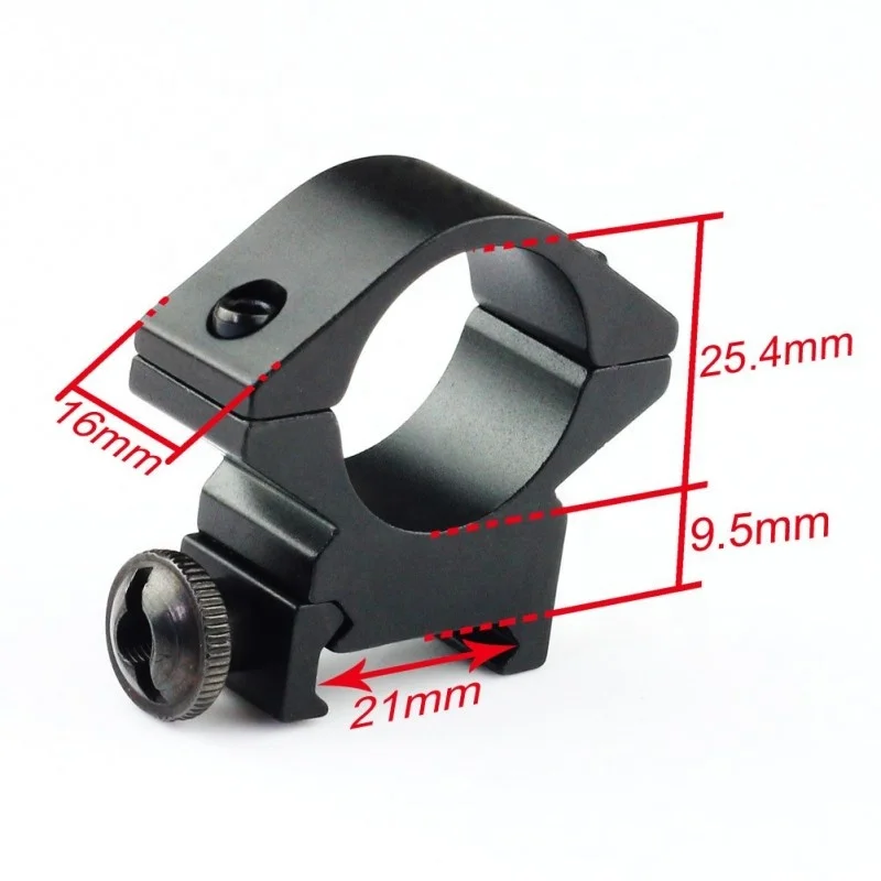 
Tactical Air Gun Hunting 25.4mm Scope Mount Ring Low Profile 21mm Picatinny Rail Mount Rings 