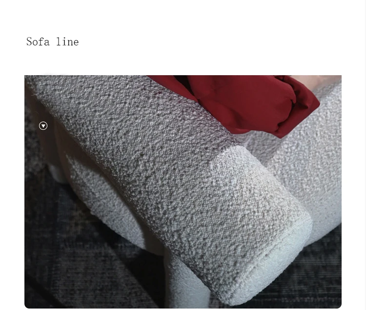 Современный дизайн мебель для гостиной имитация овечьей шерсти белый стул отдыха акцент одноместный диван