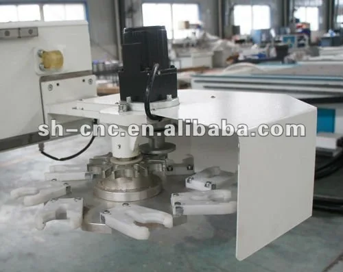 Excitech cnc router with tool changer and drilling unit for wood