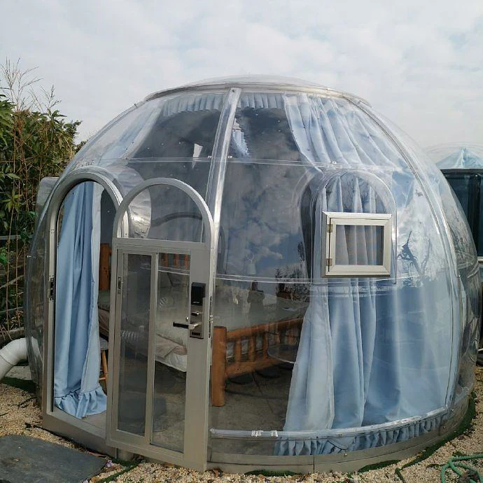 Full House Building Polycarbonate Aluminium Exhibition Tents Garden Igloo Cost Glamping Dome House