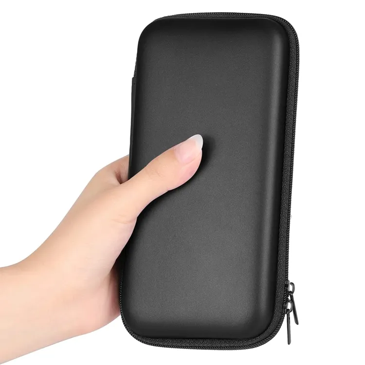 Shockproof Carrying Case Hard Protective EVA  Resistant Travel  Bank Pouch Bag USB Cable Organizer Earbuds Sleeve Zipper Wallet