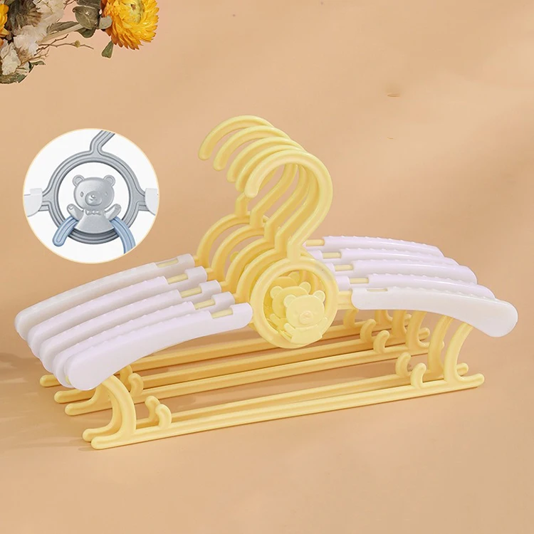 Fashion kids pp plastic nonslip clothes hangers non slip hangers