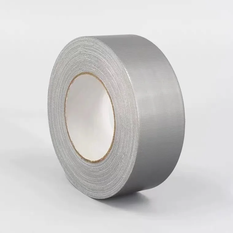 Waterproof 50 meshes silver flexible duty cloth duct tape for duct wrapping and bonding 0.18MMX48MMX30M