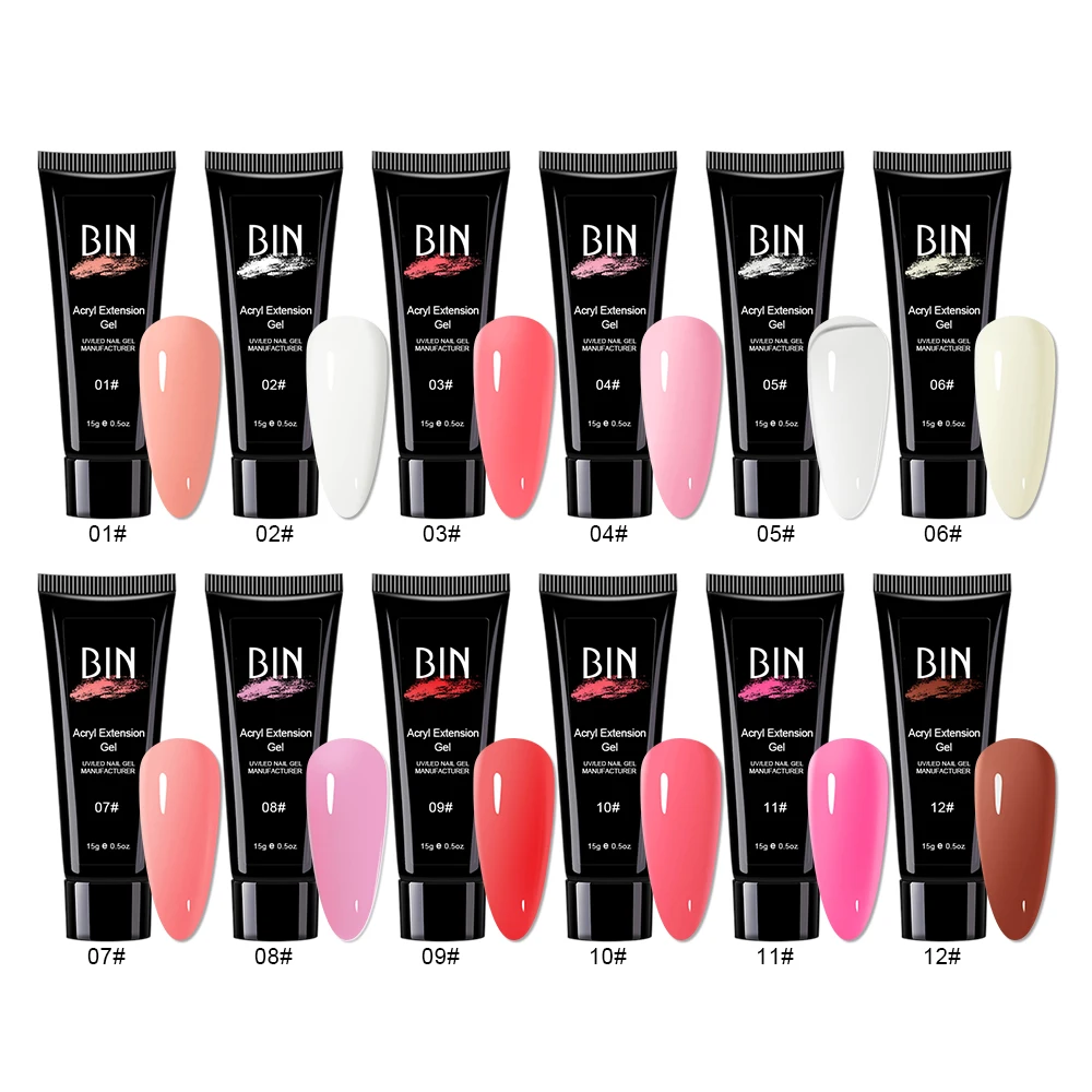 BIN Kit De poly гель для ногтей высокого качества