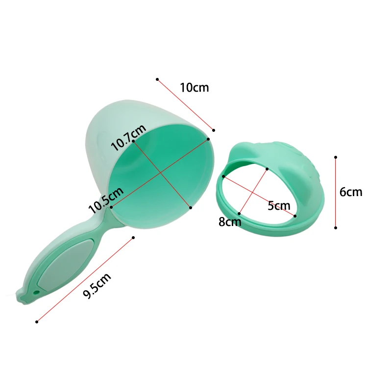 Cute Cartoon Toddle Shampoo Cup Children Bathing Bailer Baby Shower Spoons Child Washing Hair Cup Kids Bath Tool