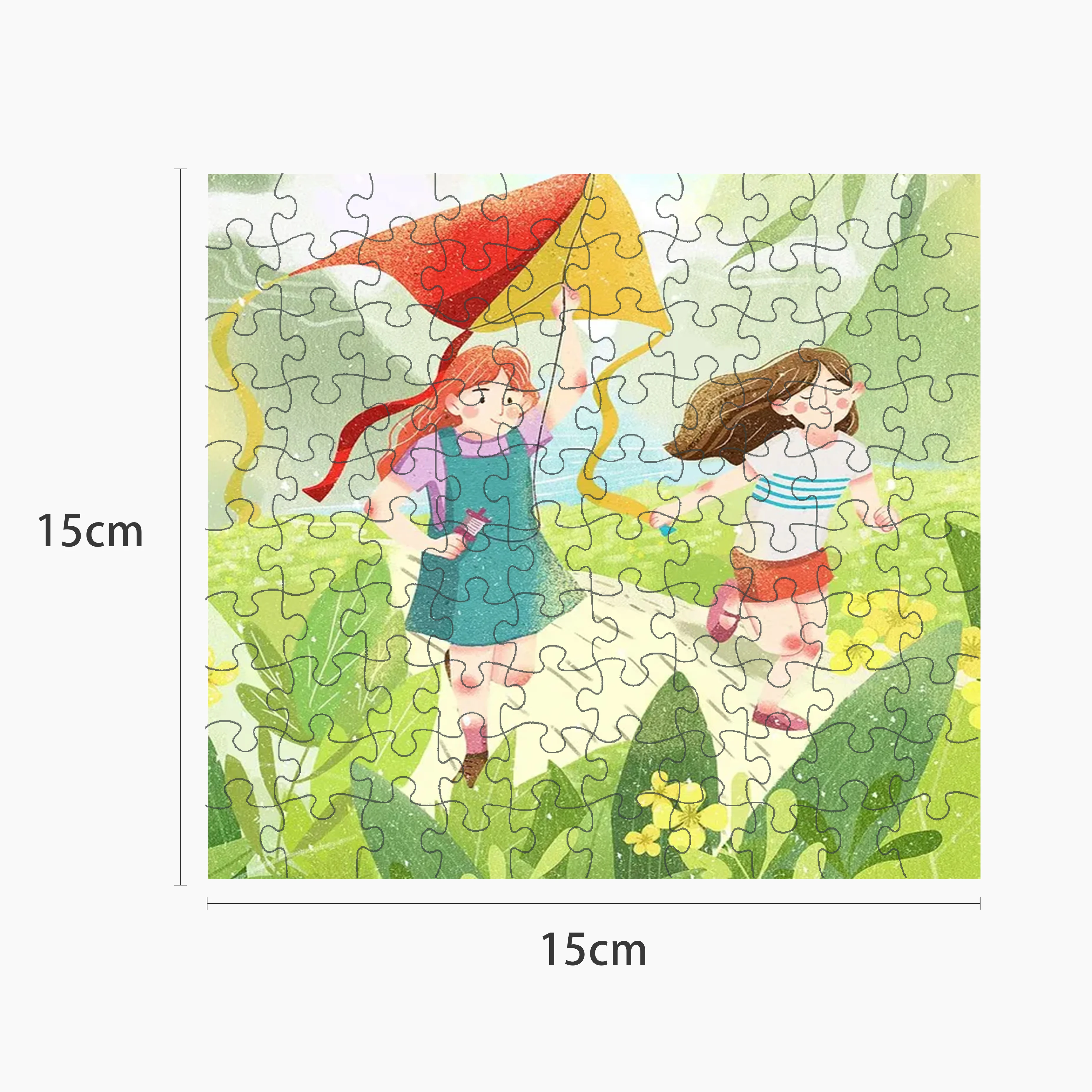 Eco-friendly Cartoon 100 Piece Puzzle Children Educational Game Paper Puzzle Jigsaw Puzzle for Kid Intelligent Animal CMYK 300