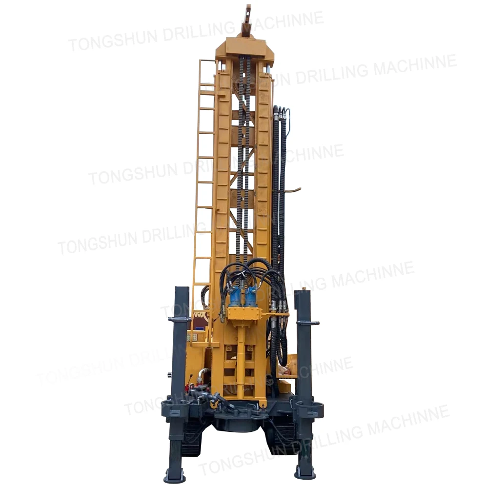 Machine for 200m Drilling Water Well Drilling Rig Drill Pipe with Twin Cylinder  Air Cooled Engine