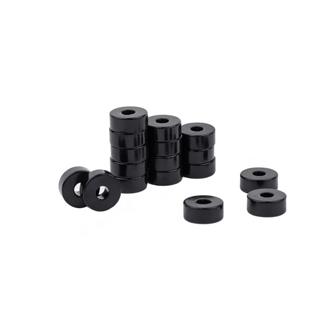 N52 Radial Magnetic Ring Black Epoxy Coating Competitive Price 6000 Gauss Magnet