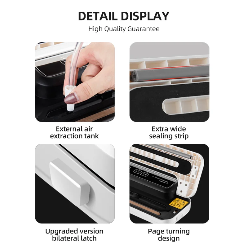 Low noise Slim Design Portable Size Vacuum Food Machine Vide Use Vacuum Sealer
