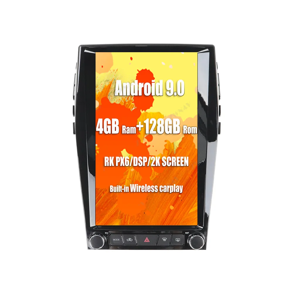 Для Ford EDGE 2015-2018 Tesla Style Android 9 автомобильный без DVD-плеера GPS-навигация Carplay головное устройство мультимедийный плеер Радио