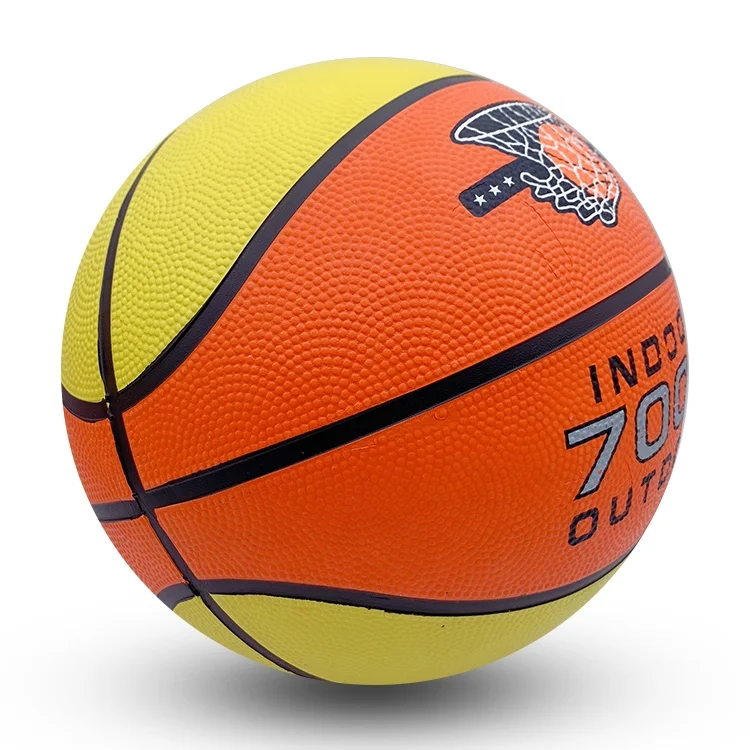 factory cheap rubber basketball ball for training toys size 5