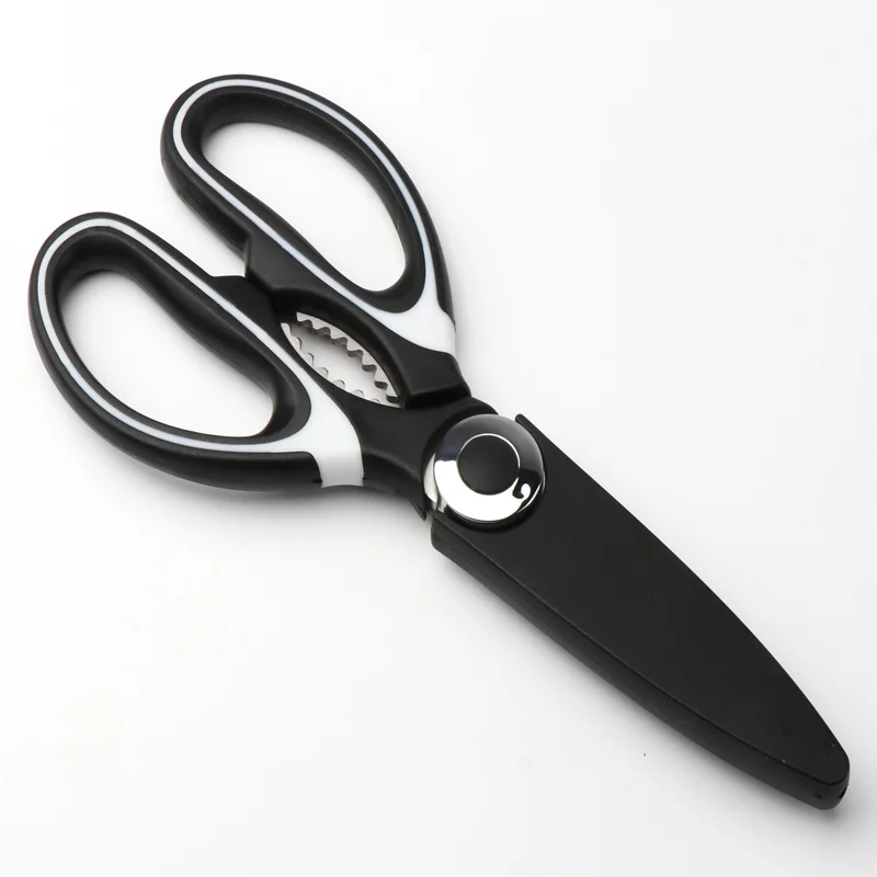 Wholesale Factory Price Stainless Heavy Duty Kitchen Utility Scissors With Cover Poulry shears sharp