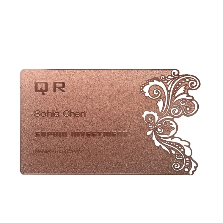 Free Sample N tag213 Metal NFC RFID Business Card