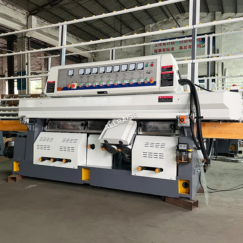 9 Motor Glass Straight Line Edge Beveling Edging Grinder Machine Glass Edge Processing Polishing Grinding Machine