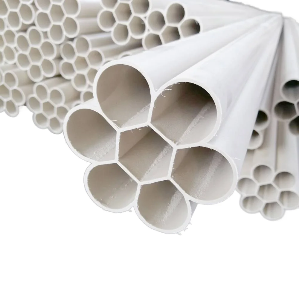 Long Service Life PVC Quill Pipe Waterproof Moisture Resistant Aging Resistant Seven Hole Design Standard Moulding Processed