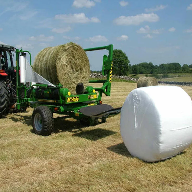 Exporters agricultural PE green wrap hay bale silage film corn straw  silage bale wrap film