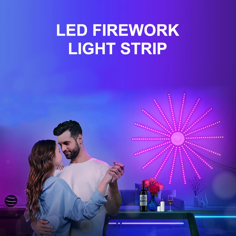 USB Flashing Firework Lights Smart Sound Sensing Led for Decoration