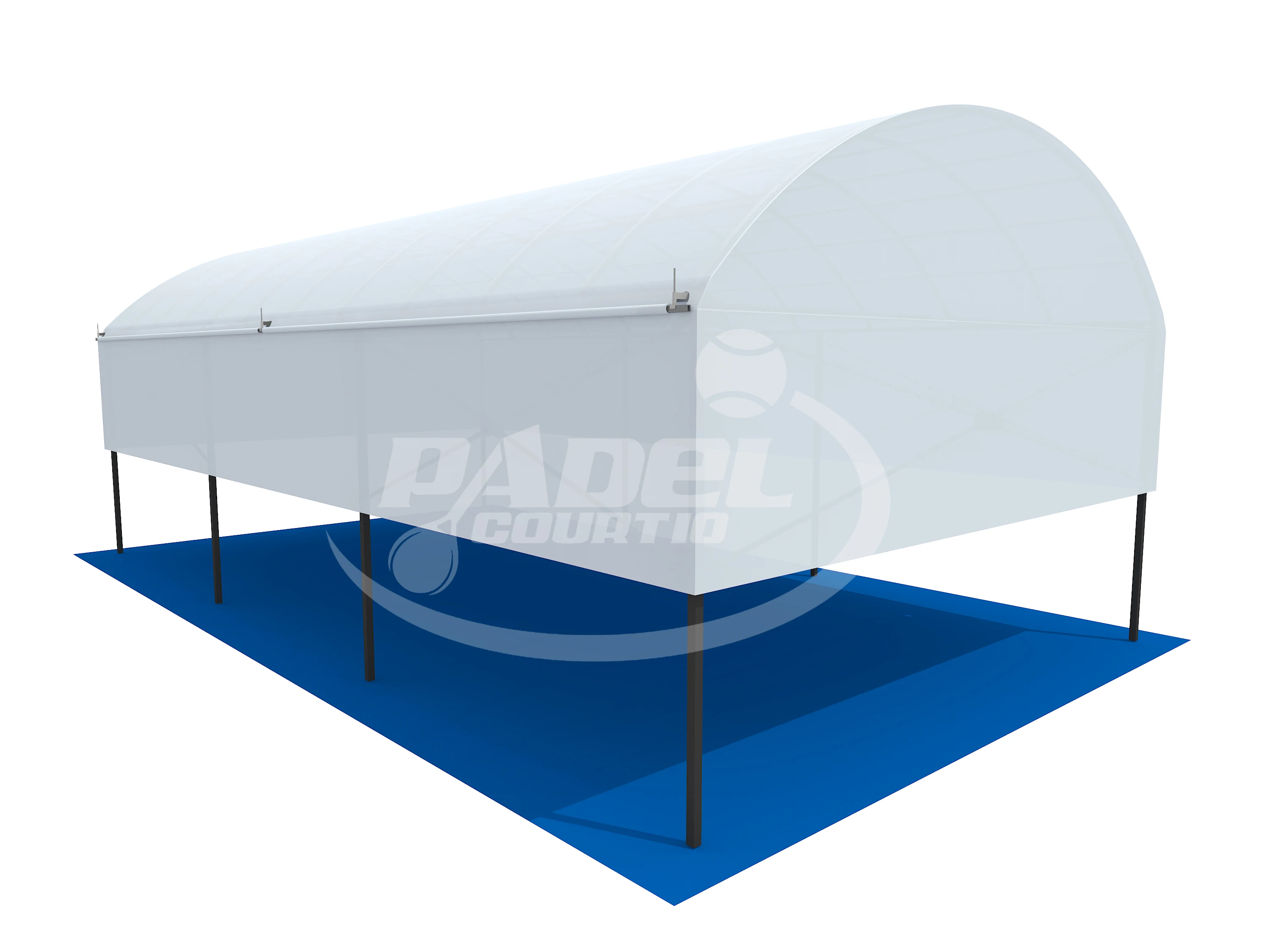 High Quality Club Sports Center supplier Indoor and Outdoor Custom paddle  roof Panoramic Classic Padel Tennis Court with tent
