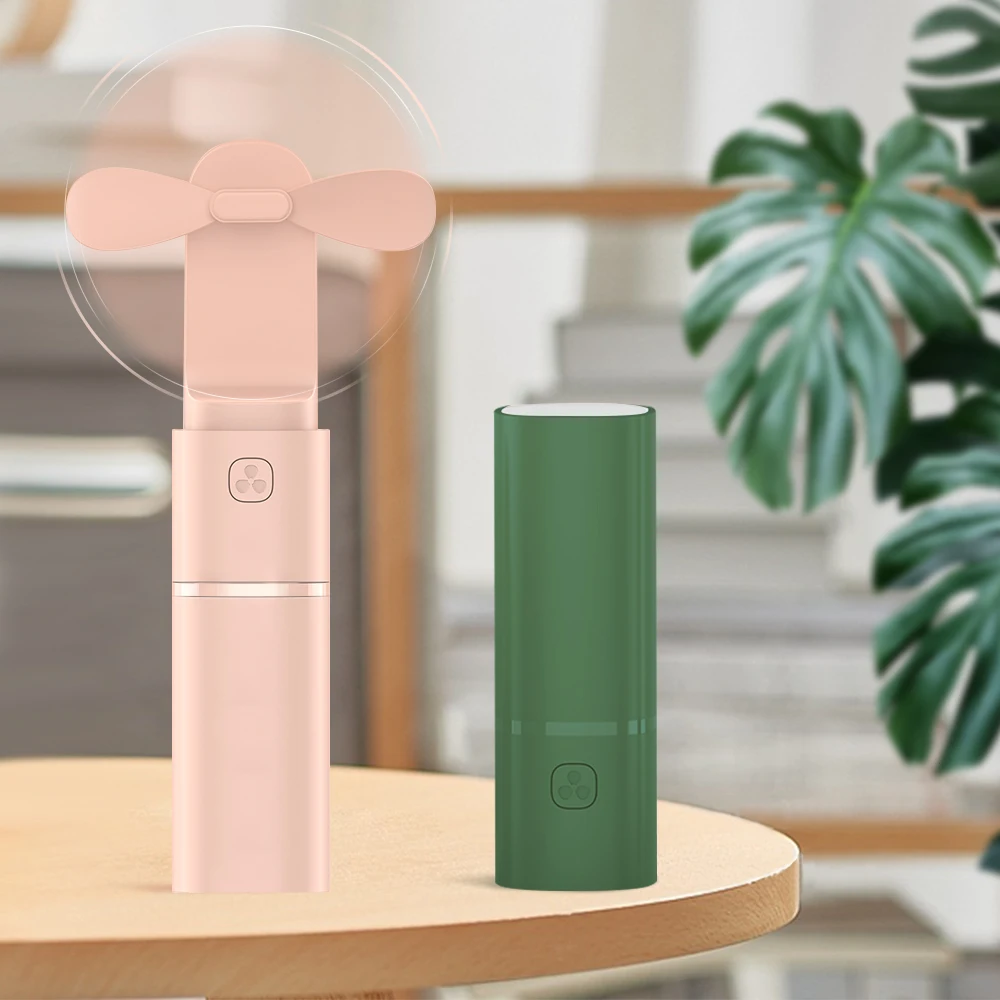 Hot Sell Mini USB Rechargeable Powerbank Cool Electric Small Hand Held Portable Cooling Neck Fan