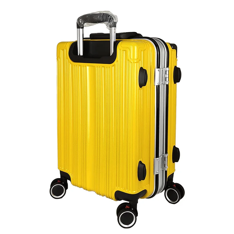 New Design Fashion Aluminum Frame Trolley Luggage With Metal Corner Protector 20/24/28 Inch Travel Hardside Suitcase