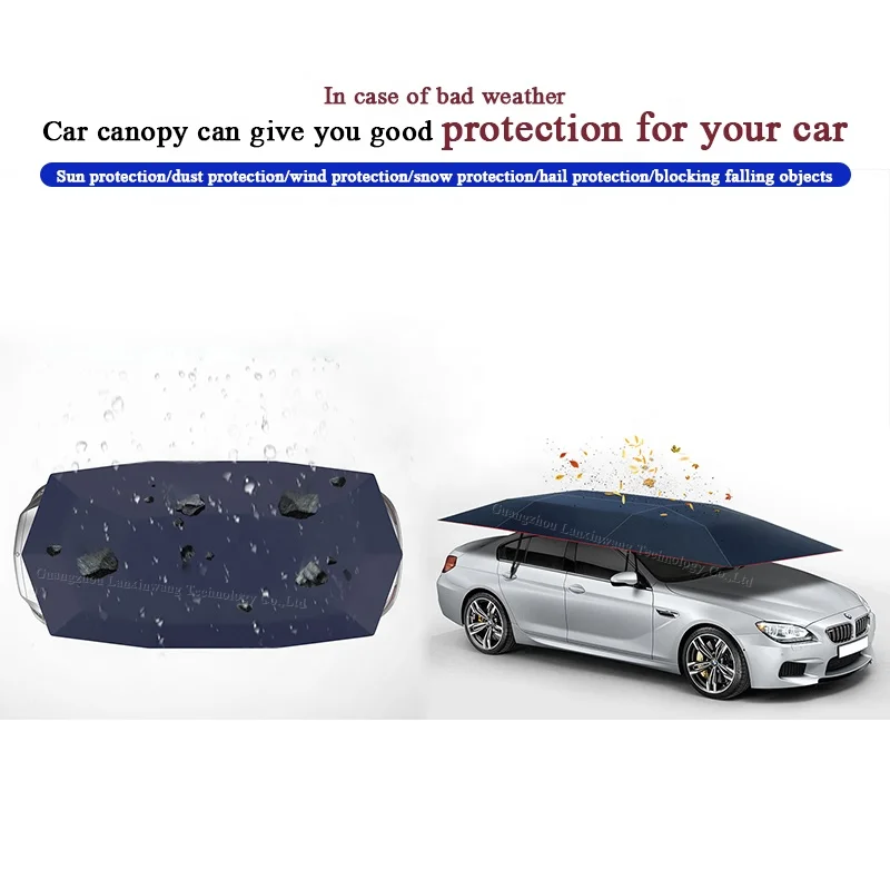 4.2m Car umbrella semi-automatic folding portable car protection car umbrella