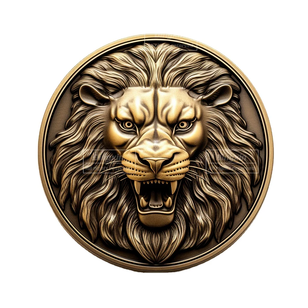 Factory Custom OEM Gold Silver Brass Color Embossed Challenge Coins For Commemorative Souvenirs Gifts
