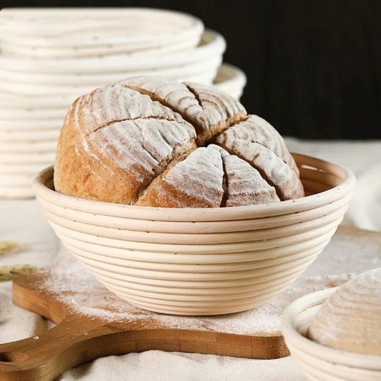 Bread Bowl Knife Right Handed Woven Basket Sourdough Making Tools 18*9 Cm Rattan Proof 11inch Kit Beginners Makeshift