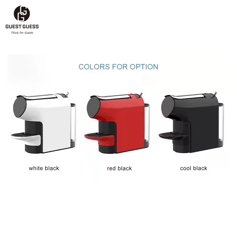 OEM Customized Wholesale Hotel Room Eco-Friendly Adjustable Drip Tray Espresso Capsule Coffee Making Machine