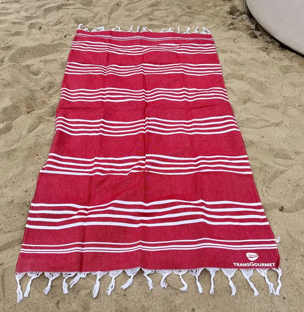 Sunbed cover fitted beach towel 100%cotton custom embroidery logo fouta beach towels turkish sand free beach towel