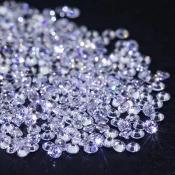 Factory 0.8-2.9mm Loose Moissanite Diamond Stone Round Brilliant Cut White Moissanite