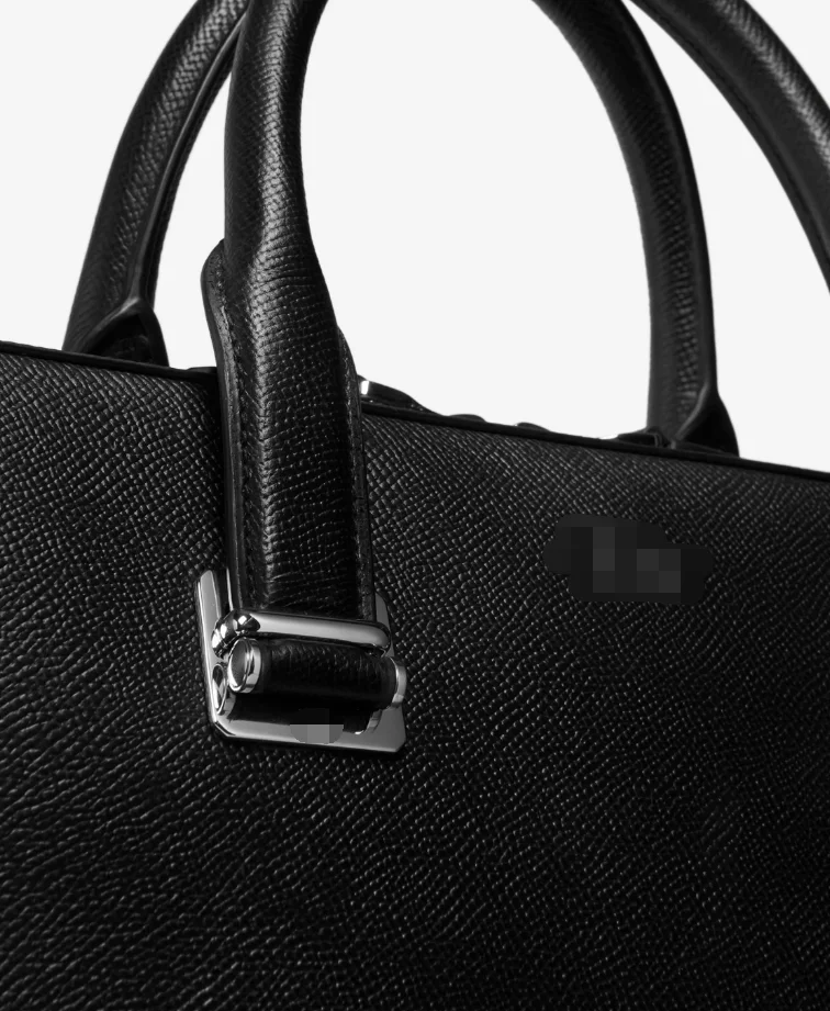 OEM Genuine Leather Ziparound Slim Document Case Lawyer Laptop Briefcase Messenger Bag for School Work Travel