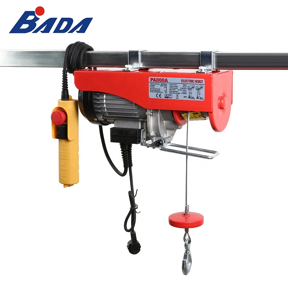 PA800A 400/800kg Capacity lever wire rope electric building hoist