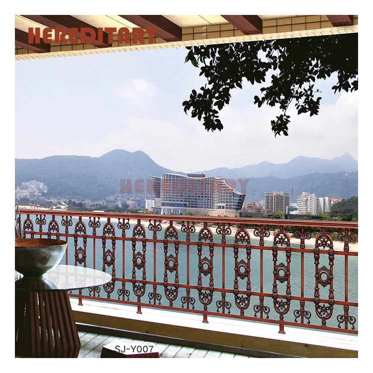 2020 fancy modern decorative casting aluminum balcony railings designs