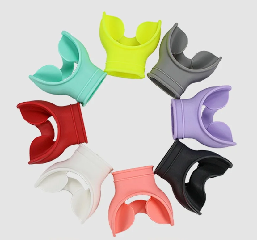 Sinodiving 1 Piece Moldable Silicone Diving Bite Mouthpiece Water Snorkelling Valve Breathing Black Professional manufacture