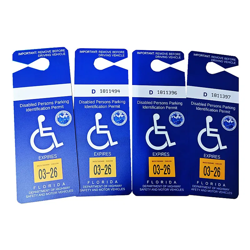 Разное разрешение на парковку из пластика ПВХ