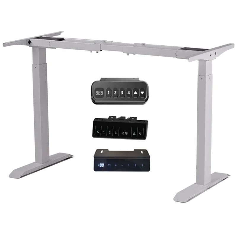 Pre-assemble Fast Installation Office Desk Frame Dual Motors 2 Stages Ergonomic Desk Electric Height Adjustable Standing Desk