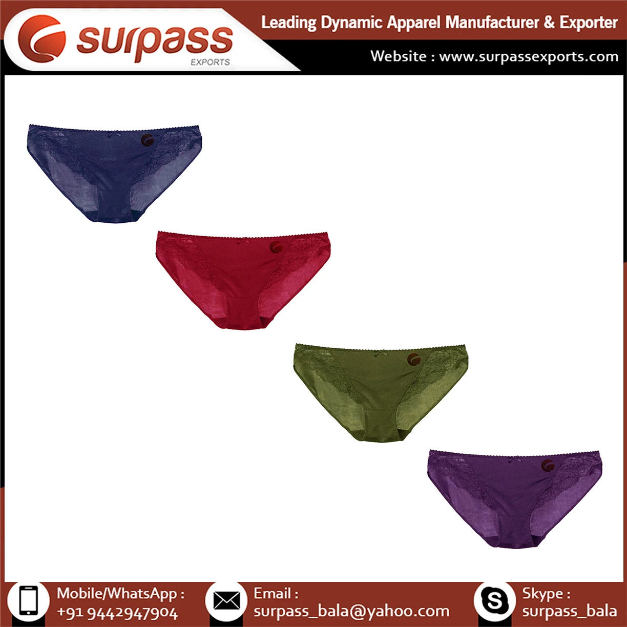 Women panties cotton underwear young girls sexy panties available