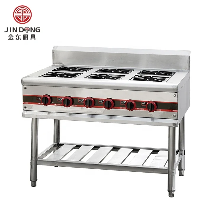 Commercial LPG Natural gas stove 6 burners/ industrial stove gas burner For Hotel Kitchen Or Restaurant