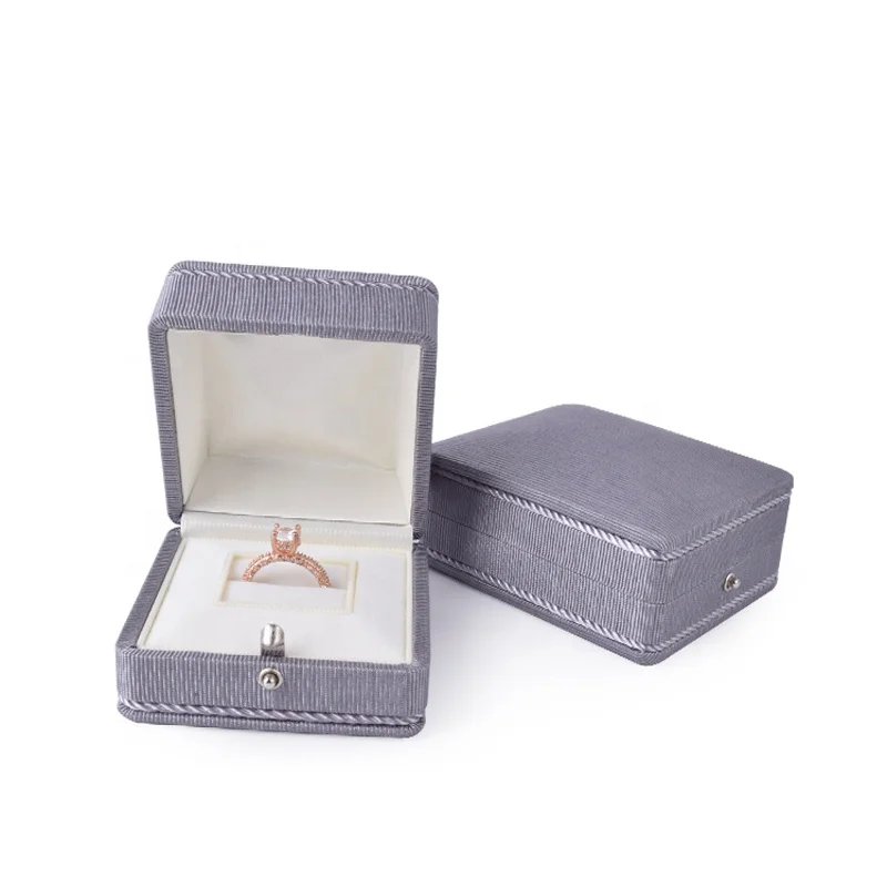 microfiber ring modern moq 20 jewelry packaging 2021 8x2in necklace boxes gems stone jewelry box quilted