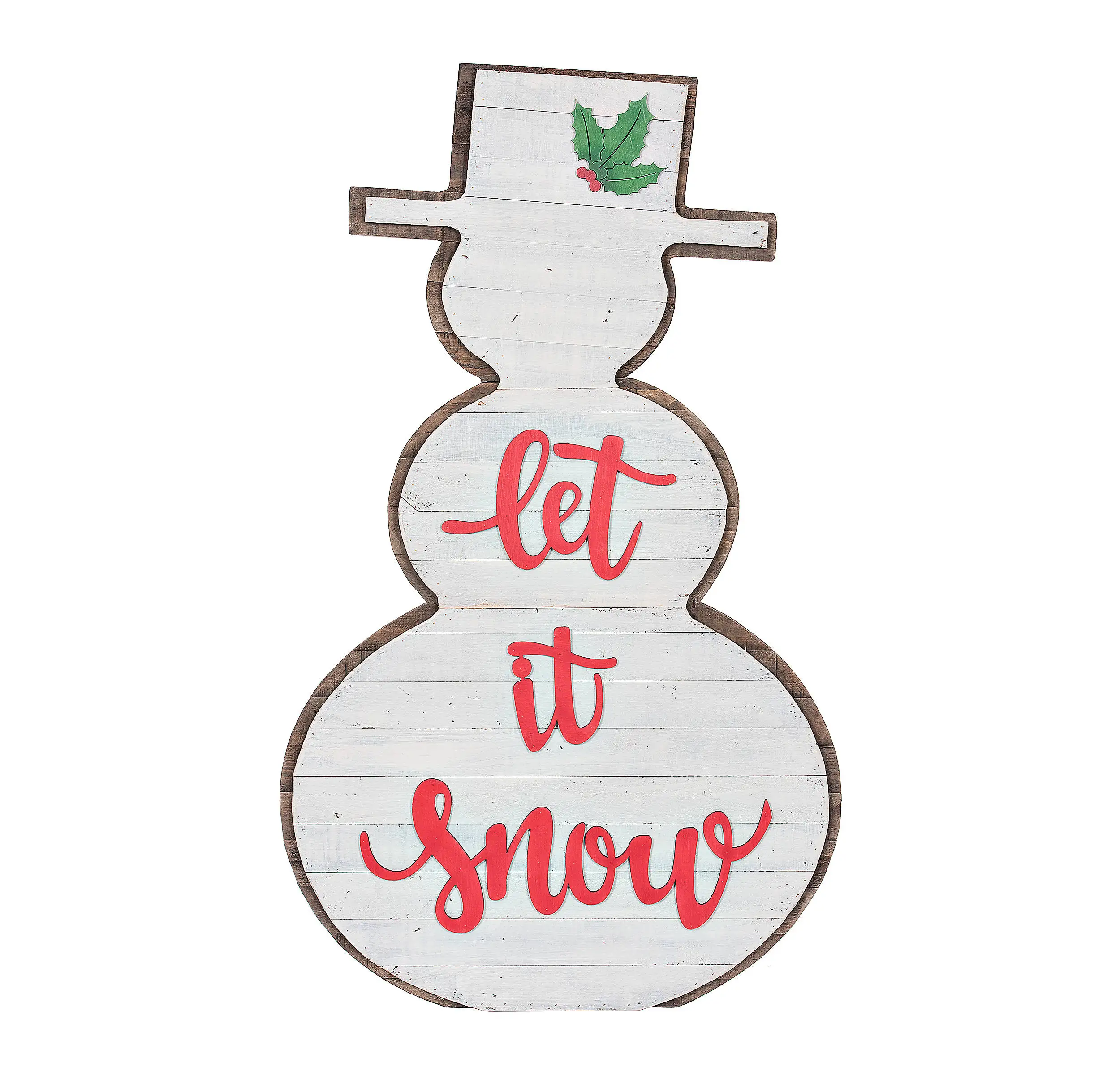 
Wooden Round Merry Christmas Plaque 