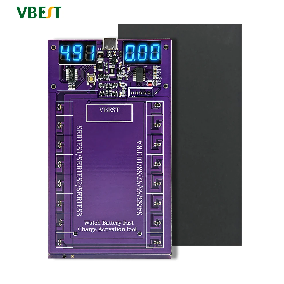 VBST-J3 Smart Watch Battery Activation Board for Apple IWatch S1-S8/ultra Port Charging Fast Charge Activation Test Repair Tool
