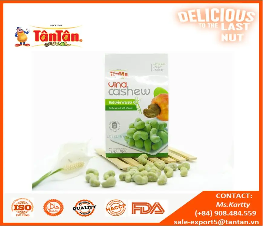 Crispy Dehydrated dried nut kernel Snack HONEY CASHEW ready to eat healthy food