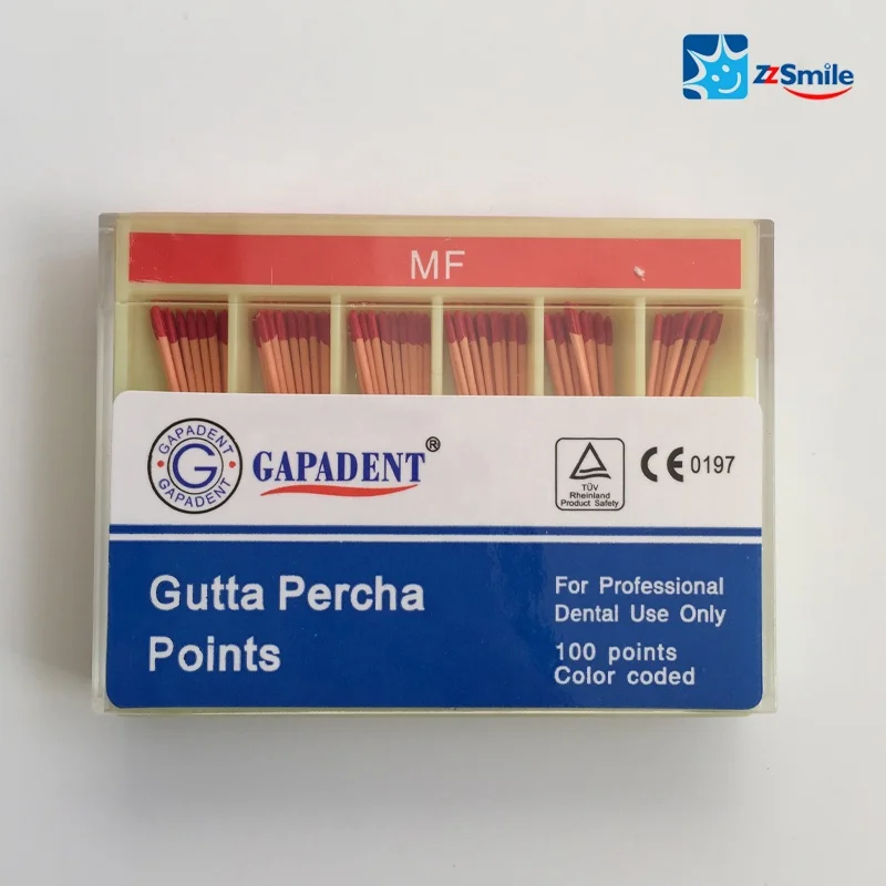 CE Approved Best seller GAPADENT Accessory Gutta Percha Points/ dental Gutta percha points