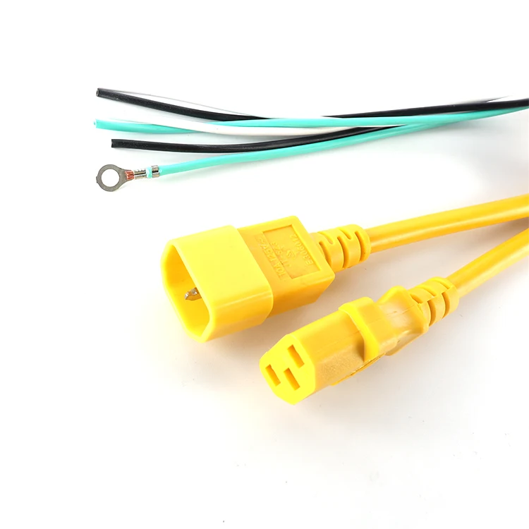 Заводской индивидуальный IEC 60320 C13 C14 220v женский и мужской кабель питания переменного